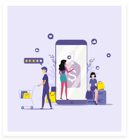 Vector representation for shoppers image