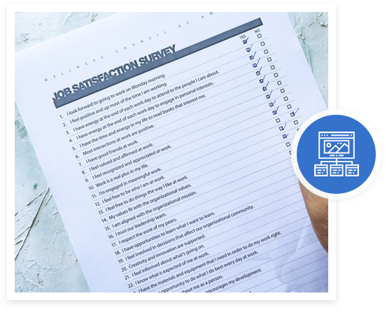 Job satisfaction survey image